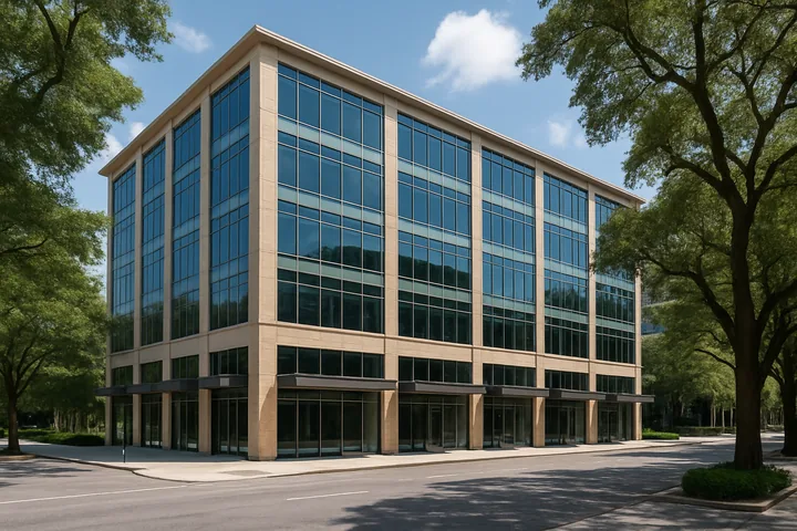 Buckhead Atlanta glass curtain wall mid-rise commercial office building